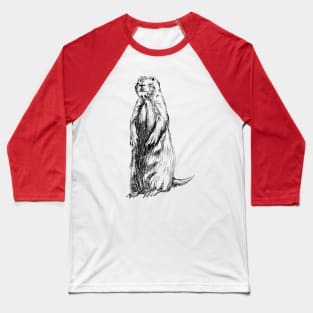 Groundhog Print Baseball T-Shirt